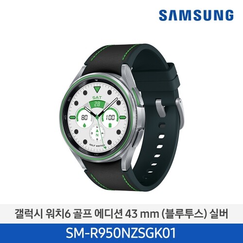 삼성 갤럭시 워치6 클래식 골프 에디션 43mm/실버 (블루투스) SM-R950NZSGK01